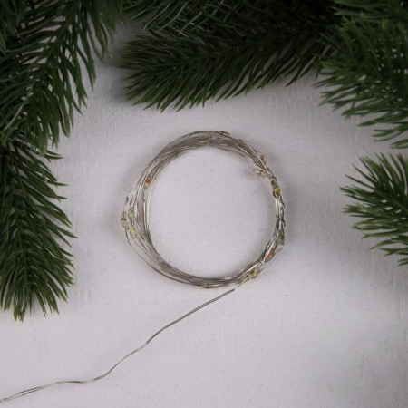 Garland "thread" 2 m dew, ip20, silver thread, 20 LED, glow of multi, 3 modes, AG13x3-1