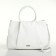 Women's bag with lightning, white color