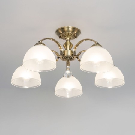 Cutilux Cutilux chandelier “Francesca” CL417153 58x58x26 cm, 5x75W, E27, brown color-1