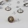 A set of denim buttons, 17 mm, 100 pcs, bronze color