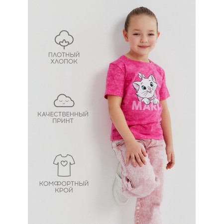 Marie T-shirt, Cats Aristocrats, Height 98-104, Pink-1
