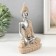 Souvenir Polystone "Buddha Mudra Bhumissartsh -Supply to Earth" Sand 5.7x11.5x16.5 cm