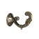 The hook for the curtains "tundra" ks002, one -rod, bronze color