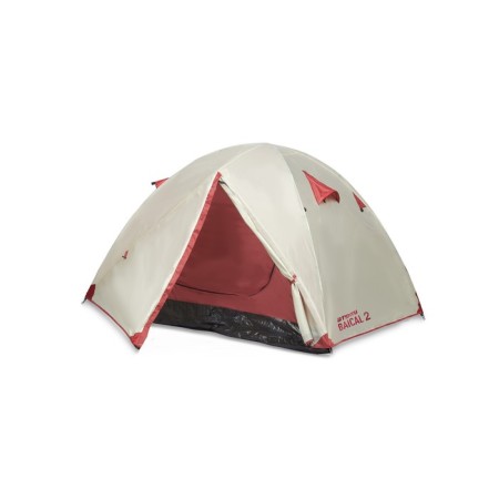 Tourist tent ATEMI BAIKAL 2B, 2-seater, gray/red color-1