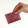 Cardholder, Textura, Burgundy Color