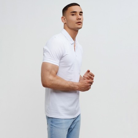 T-shirt (Polo) Male Minaku Regular Fit: White color, river 52-1