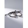 Bracelets "Demetrons" Panda, black-brown color, l = 12.5 cm