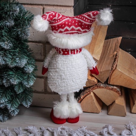 Interior doll "Snowman in a red cap" 43 cm-3