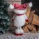 Interior doll "Snowman in a red cap" 43 cm