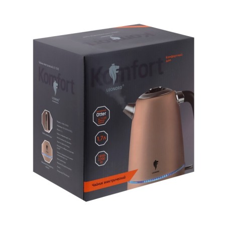 Electric kettle Leonord Le-1503, metal, 1.7 l, bronze-7