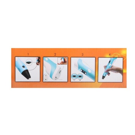 Set 3D handle with a yellow display + plastic PLA 10 colors, 10 meters-11