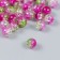 Beads for creativity plastic "Soap bubble transparent fuchsia" set of 20 g 0.8x0.8x0.8 cm