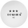 A set of balls for table tennis Boshika, D = 40 mm, 3 stars, 3 pcs., White color
