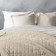 Set "Ibiza": a bedspread 160 x 220 cm, pillowcase 40 x 40 cm - 2 pcs, color cream