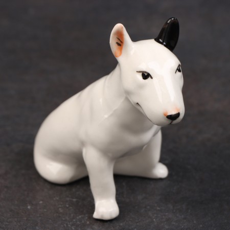 Porcelain figurine "Bulberry Black Ear", 10 cm, copyright painting