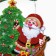 Decorative decoration (suspension) "Santa Claus with gifts" 41x30 cm