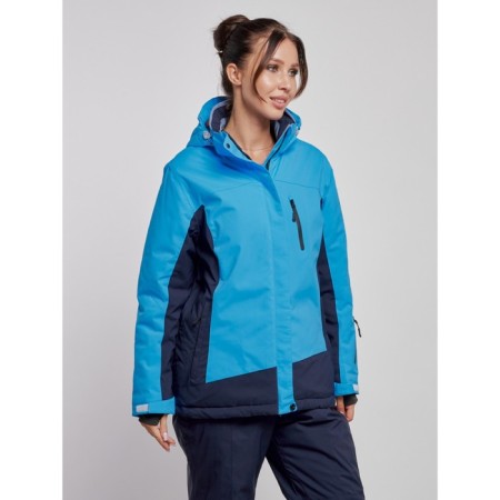 Ski jacket female winter, size 52, blue color-2