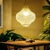 Lamp ceiling from Rotan "Willie" 1x120W, E27, 40x40x50 cm