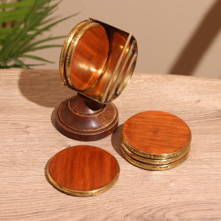 Hot stands (set 6 pcs) 7x6x10.5 cm, tree shisham