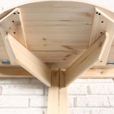 Washing table, 80 × 43.5cm, from pine, semicircular-5