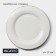 Porcelain plate lunch with a thickened edge Magistro la Perle, D = 23 cm, white color
