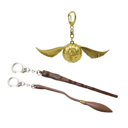 Set of metal key fobs "Harry Potter", 3 objects, mix