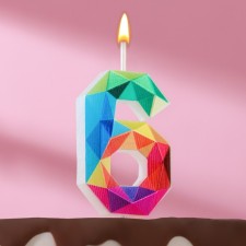 Candle in the cake on the skewer 