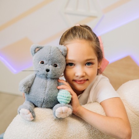Soft toy "Cat Slanti", with a ball-2