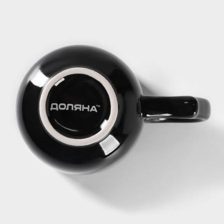 Mug ceramic shade Coffee Break, 380 ml, black color-3