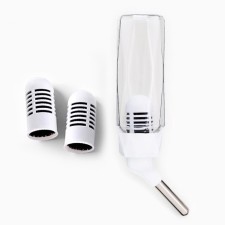 Drill for rodents, 80 ml, fastening-spring, and two replaceable filters, white