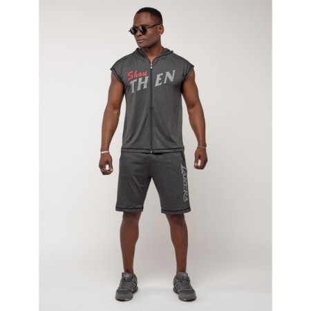 Sports suit men's, size 54-56, dark gray color-4