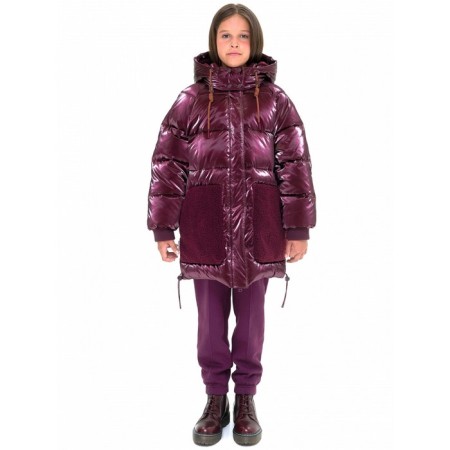 Jacket for girls, height 158 ​​cm, blueberry color-8