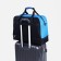 Road bag, 2 parts on lightning, external pocket, suitcase holder, black/blue color