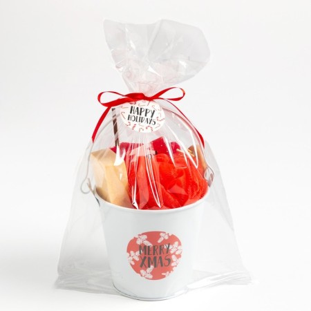 New Year's gift set of Ethel "Merry XMAS", towel 30x60 cm and accessories-9