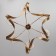 ADELIA 6x40W E14 chandelier, gold 68x68x53 cm