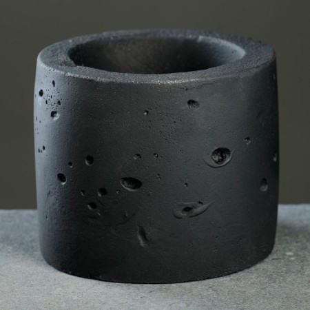 Кашпо Цилиндр, 0,3 л, черное-1