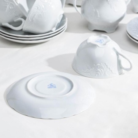 Tea service for 6 people, 15 items: 6 cups 220 ml, 6 saucer d = 15.7 cm-3