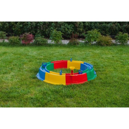 Plastic sandbox, 136 × 136 × 18 cm, with a set for games, "Tuba-Duba"-16