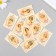 Cardboard "Vintage Girls" set 10 pcs (5 types) 4x6 cm