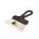 Spatula SIBRTTS 85480, tooth 10x10 mm, stainless steel, plastic handle, 150 mm