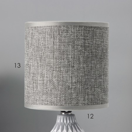Traffic lamp with lampshade Risalux "Ruby", E14, 40 W, white-gray, 13 × 13 × 27 cm-2