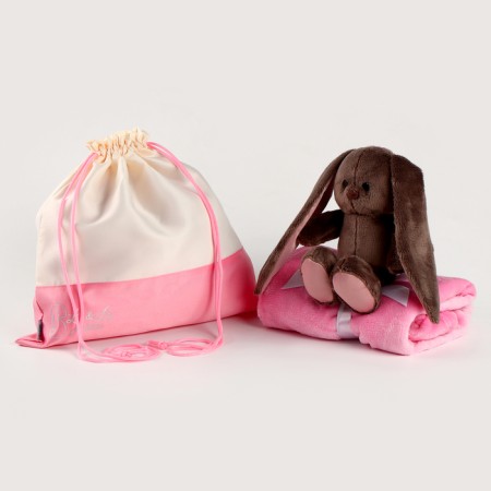 Soft toy "Bunny LU with a blanket"-2