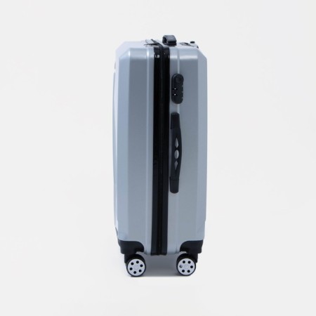 Middle suitcase 24 ", code castle, silver color-1