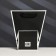 Package-carrier for flowers 10 × 10 × 20 x 18 cm, black with a border