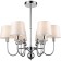 Fabio chandelier, 6x40W E14, color chrome