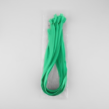 Lightning secret, No. 3, non -proceeding, locking machine, 60 cm, green color-2