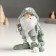 Polystone souvenir "Santa Claus in a long knitted cap with a bell" Gray 6.5x11.5x14 cm