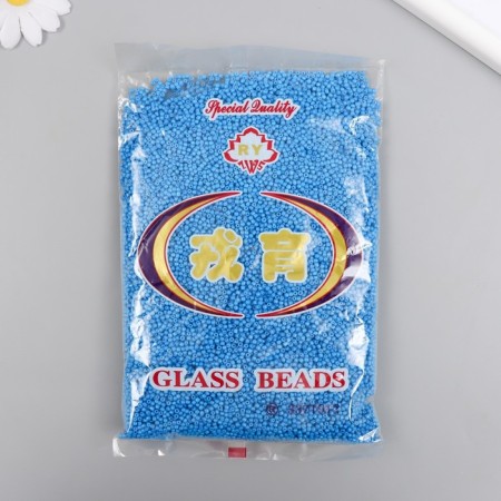 Glass beads 12/0 "bright blue" bright 450 g-2