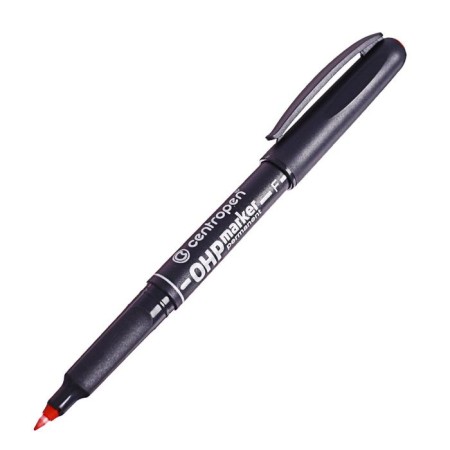 Centropen 2636 marker for OHP, permanent, 0.6 mm, red-1