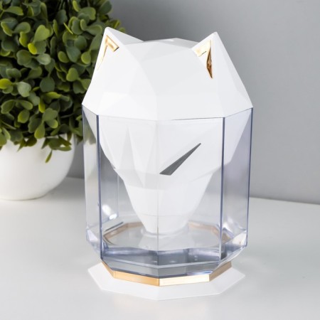 Night with a humidifier cat LED USB AKB White 10x10x16.2 cm Risalux-10